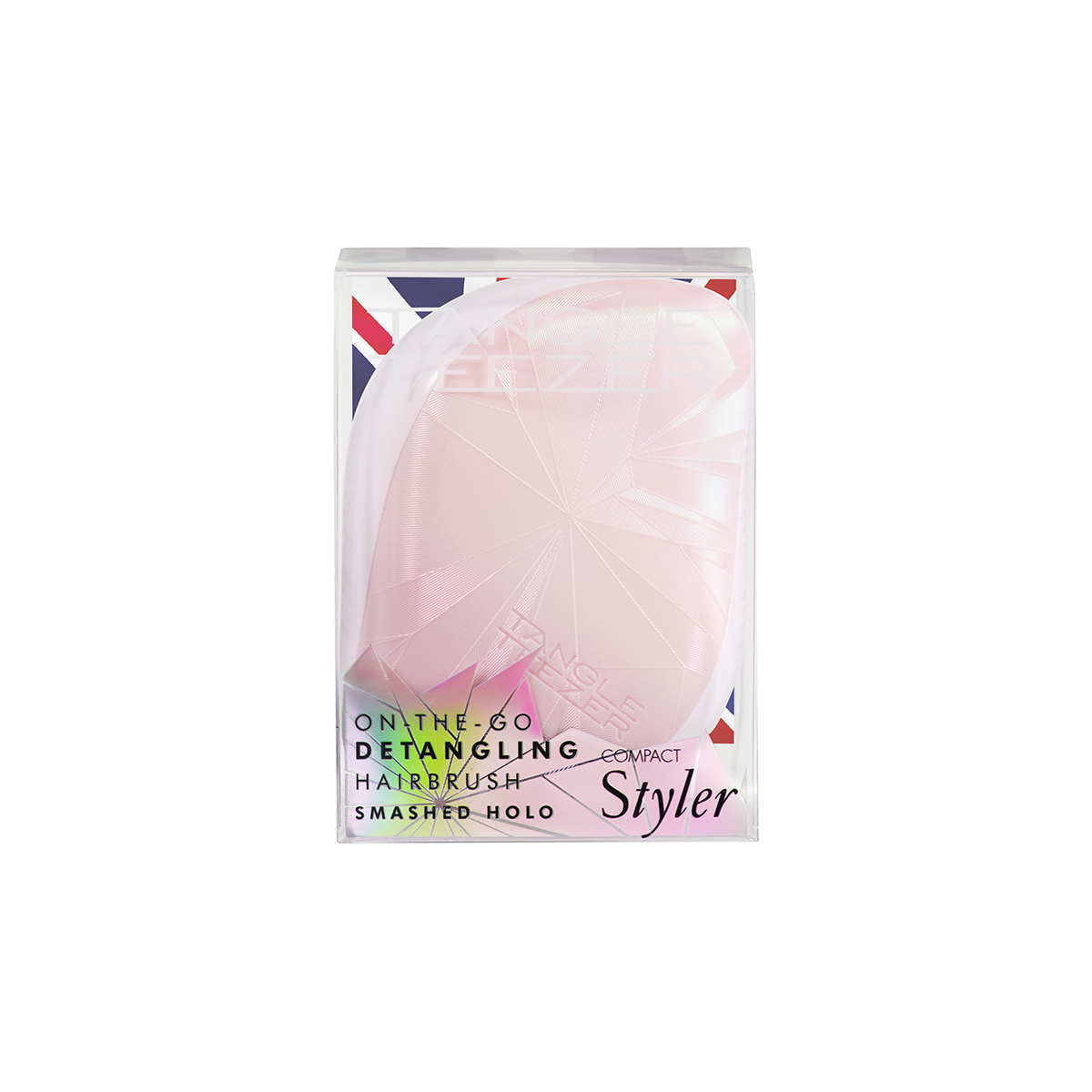 Расческа Tangle Teezer Compact Styler Smashed Holo Pink