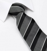 Плетеный галстук в полоску 
