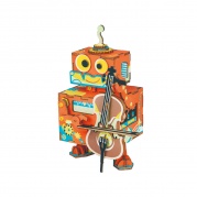 Деревянный конструктор Robotime музыкальная шкатулка Little Performer