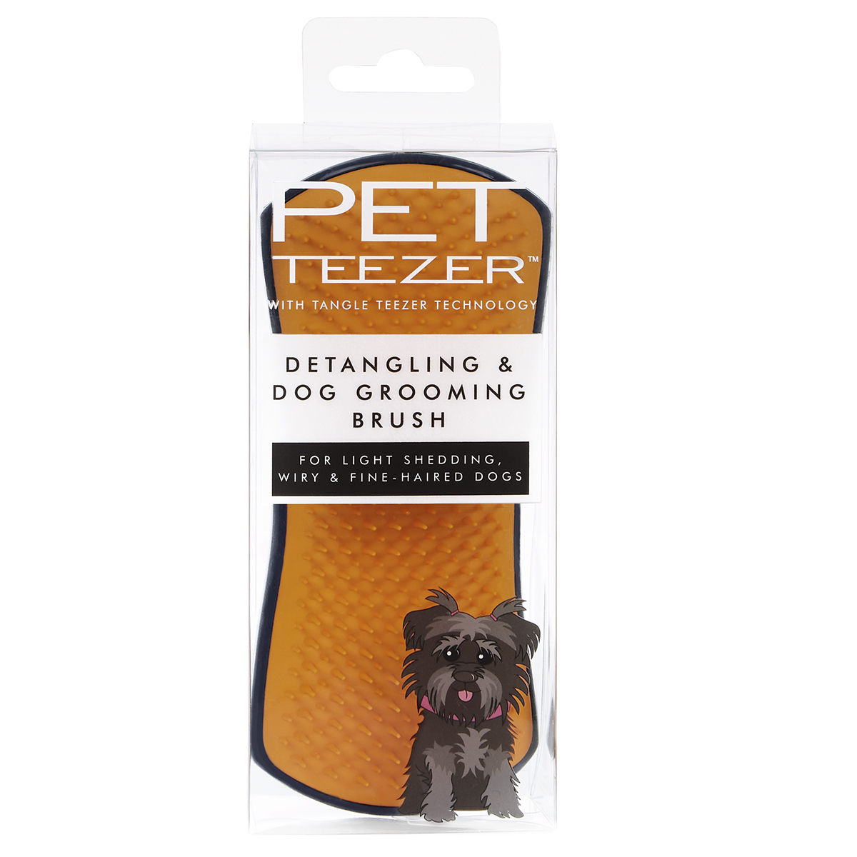 Расческа для распутывания шерсти Pet Teezer Detangling & Dog Grooming Brush Navy & Orange