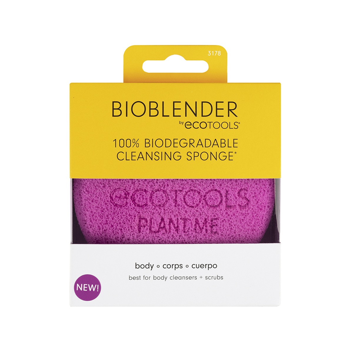 Биоразлагемая губка для тела EcoTools Bioblender Body Cleansing Sponge